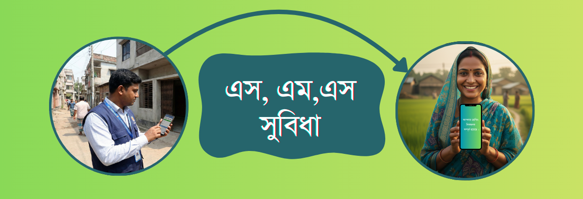 এস, এম,এস  সুবিধা